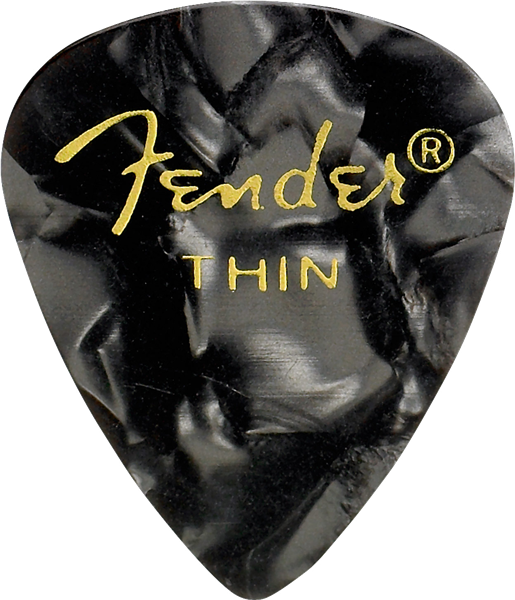 PUAS PARA GUITARRA FENDER PAQUETE DE 12 PIEZAS CELLULOID DELGADA
