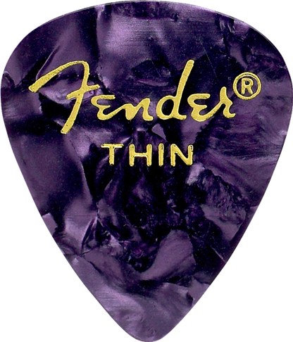Puas para Guitarra Fender Paquete de 12 Piezas Celluloid Delgada