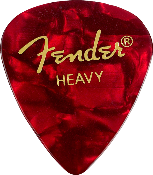 PUAS PARA GUITARRA FENDER PAQUETE DE 12 PIEZAS CELLULOID HEAVY