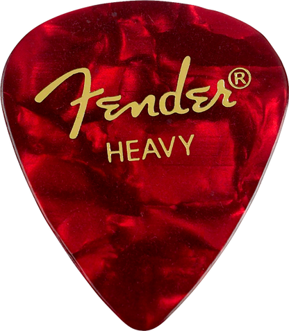 Puas para Guitarra Fender Paquete de 12 Piezas Celluloid Heavy
