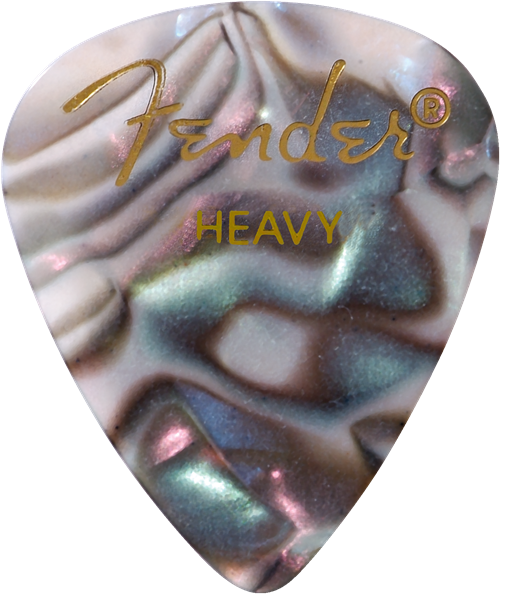 PUAS PARA GUITARRA FENDER PAQUETE DE 12 PIEZAS CELLULOID HEAVY