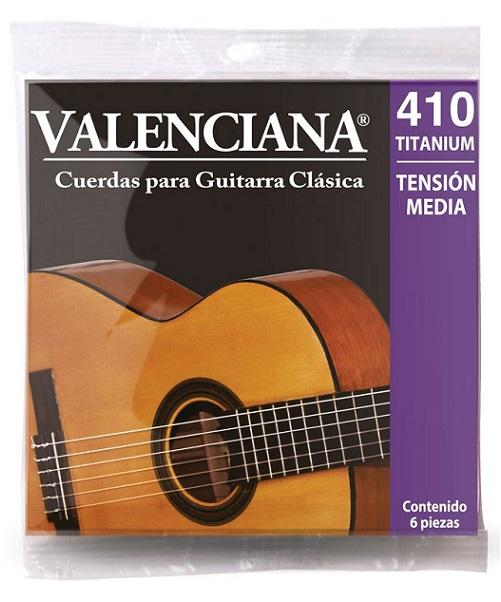 JUEGO DE CUERDAS LA VALENCIANA PARA GUITARRA CLASICA NYLON TITANIO | 2100240 N