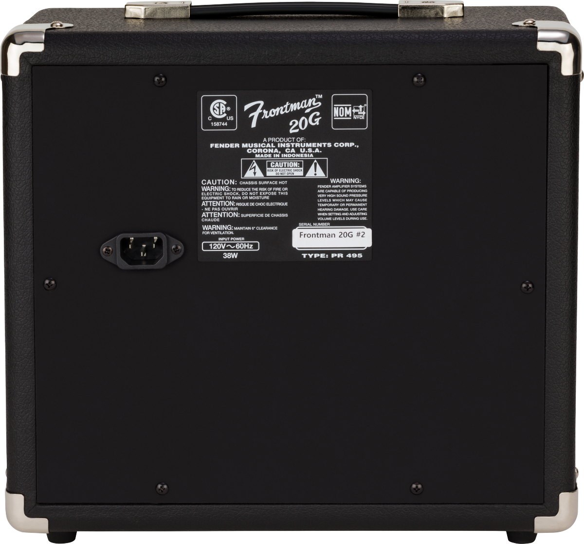 AMPLIFICADOR FENDER  FRONTMAN 20G PARA GUITARRA ELECTRICA 2311500000 N
