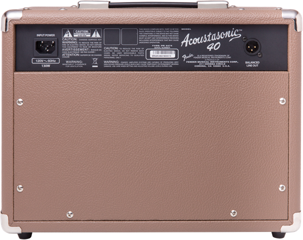 AMPLIFICADOR PARA GUITARRA ELECTROACUSTICA  FENDER ACOUSTASONIC 40 2314200000 N