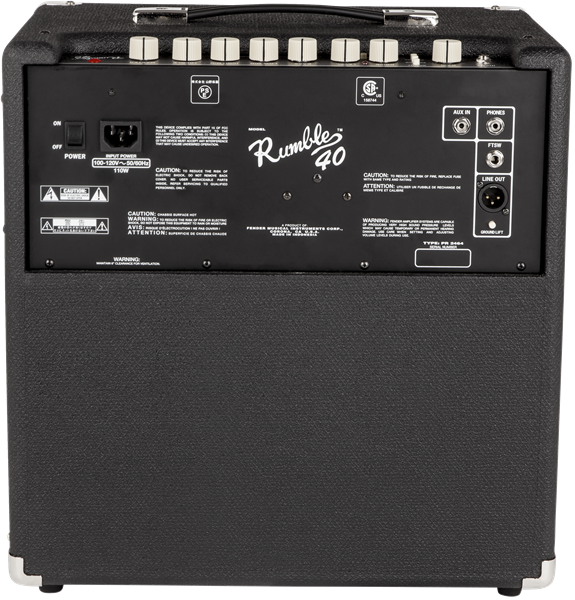 AMPLIFICADOR PARA BAJO ELECTRICO FENDER RUMBLE 40 2370300000 N