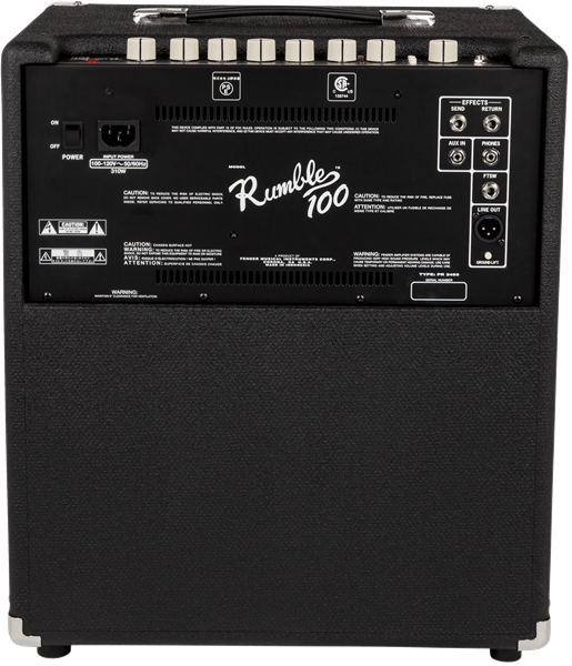 AMPLIFICADOR PARA BAJO ELECTRICO FENDER RUMBLE 100 2370400000  N