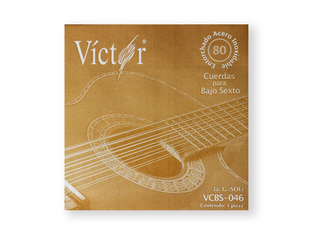 PAQUETE DE CUERDAS  BAJO SEXTO VICTOR 3A/SOL AC 046 N