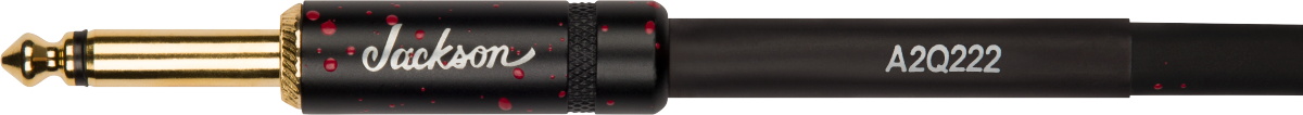 CABLE DE ALTO RENDIMIENTO JACKSON  NEGRO Y ROJO 3.33M