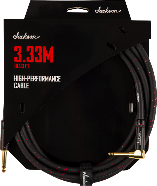 CABLE DE ALTO RENDIMIENTO JACKSON  NEGRO Y ROJO 3.33M