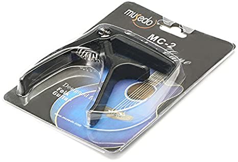 CAPODASTRO P/ GUITARRA ELECTRO ACUSTICA MUSEDO NEGRO MC-2B N