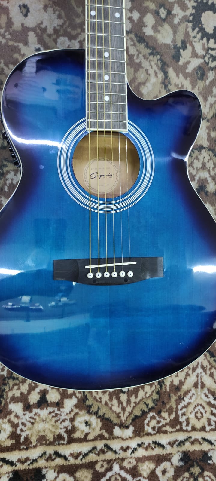 GUITARRA ELECTROACUSTICA 40" AZUL AZUL REY SEGOVIA N