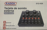 TARJETA DE SONIDO EXTERNA RADOX 012-429