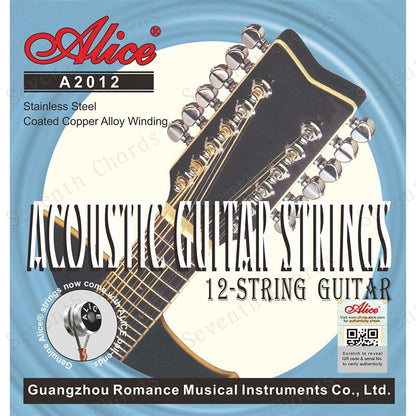 Juego de Cuerdas Alice Guitarra 12 Cuerdas Docerola .010/.050 Acero Octavadas