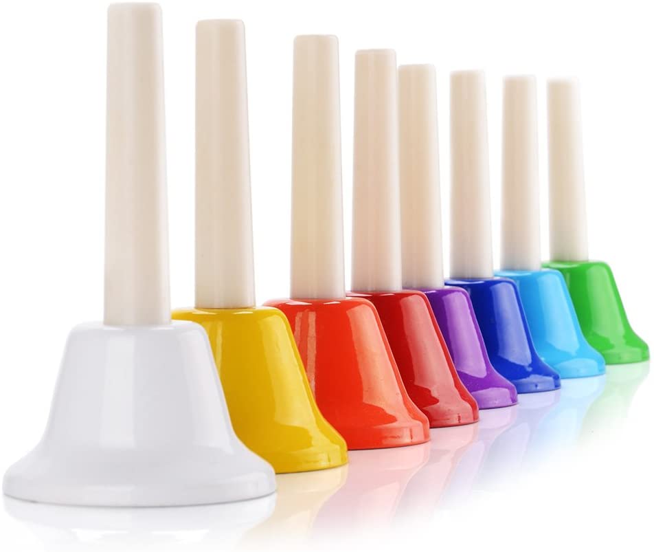 Campanas Infantiles Kinder Set de 8 Piezas en Colores Copacabana
