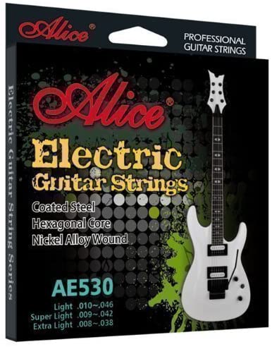 Juego de Cuerdas P/guit Elect 09/42 Nickel Super Light Alic