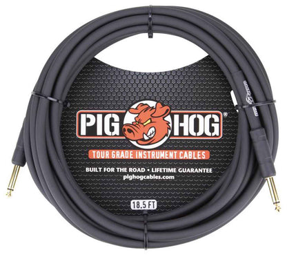 Cable para Instrumento 5.64mt 1/4"-1/4" Pig Hog Negro Ph186