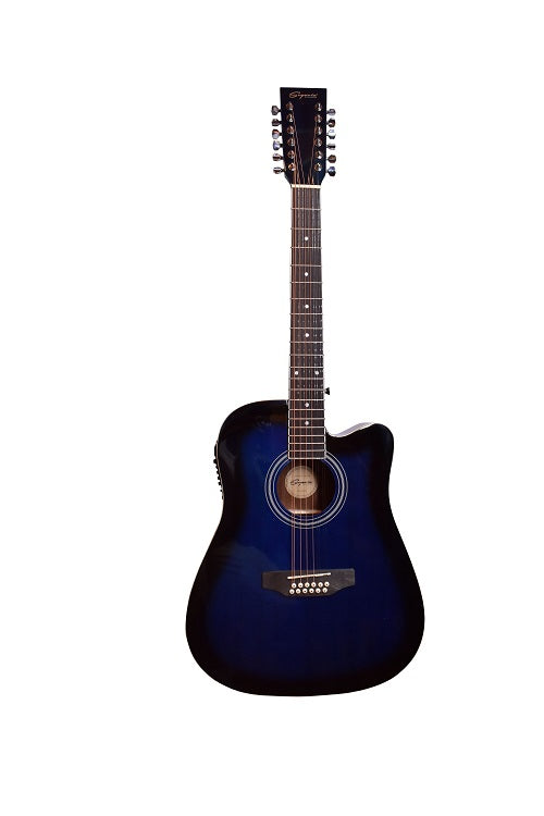 DOCEROLA TEXANA E/ACÚSTICA AZUL SOMBREADA 12 CDAS SEGOVIA | SGC12BLSB N