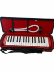 MELODICA EXTREME 32 TECLAS 2 1/2 OCTAVAS ESTUCHE CON CIERRE  ROJA N