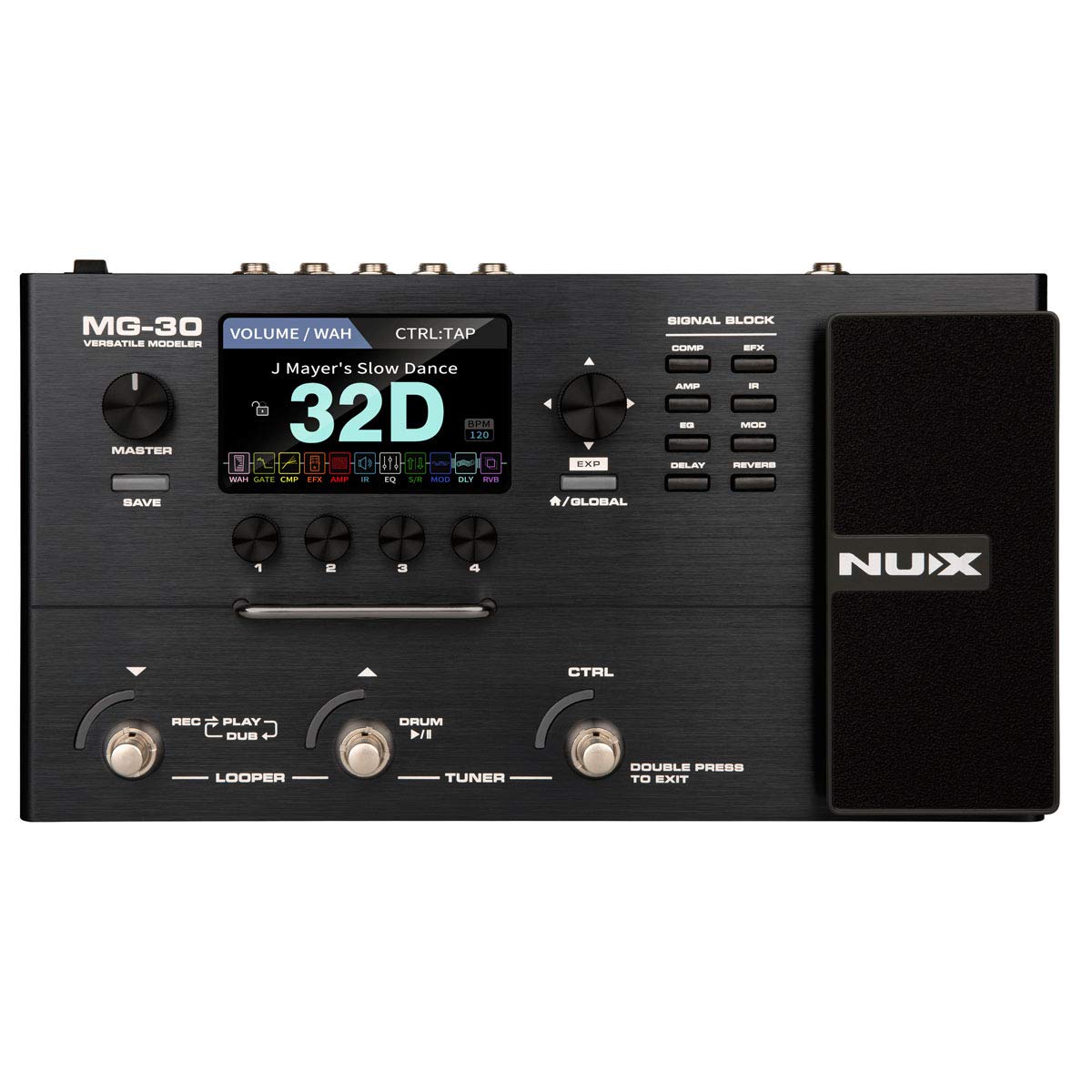 PEDALERA MULTIEFECTOS NUX P/GUITARRA MOD. MG-30 N
