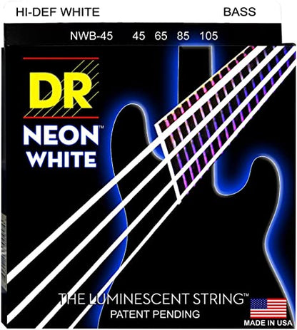 Juego de Cuerdas para bajo Elect Medium 45/105 Blanco Neon Dr