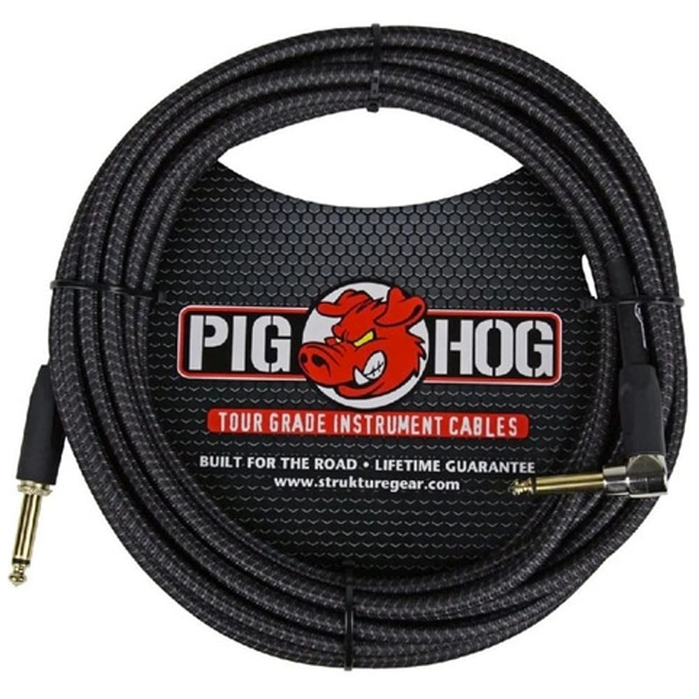 PIG HOG PCH20BKR CABLE PARA INSTRUMENTOS 6 M ANGULO RECTO N