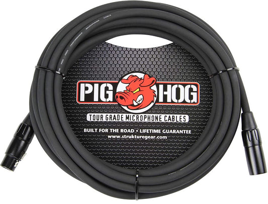 CABLE P/MICROFONO 8mm 9.15M XLR-XLR PIG HOG N