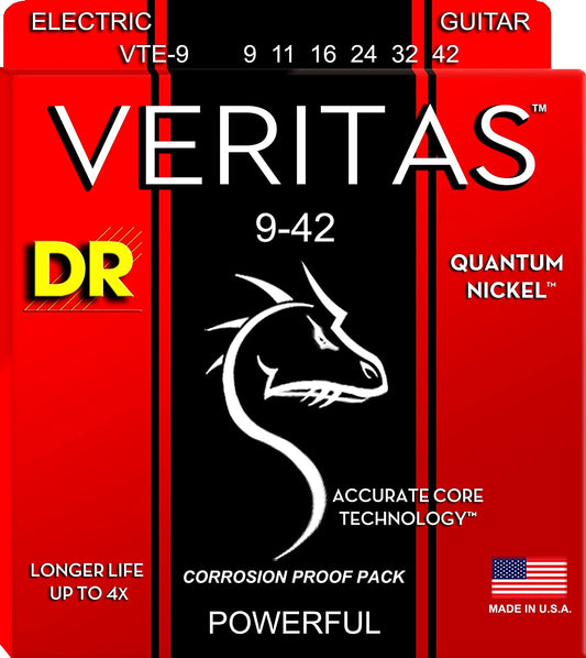 JUEGO DE CUERDAS PARA GUIT ELÉCTRICA LIGHT 9/42 C/ACT "VERITAS" DR