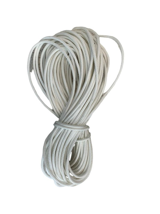 MAZO DE PIOLA BLANCA PARA TAMBOR DE BANDA DE GUERRA.