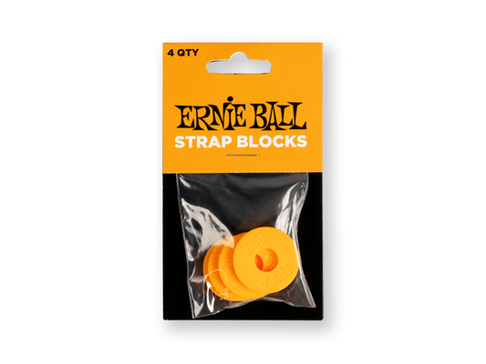 SEGUROS ERNIE BALL PARA TAHALI, PLASTICO ANARANJADO (4 PZAS.) 8500310 N