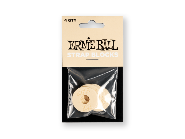 SEGUROS ERNIE BALL PARA TAHALI, PLASTICO CREMA (4 PZAS.) 8500313 N