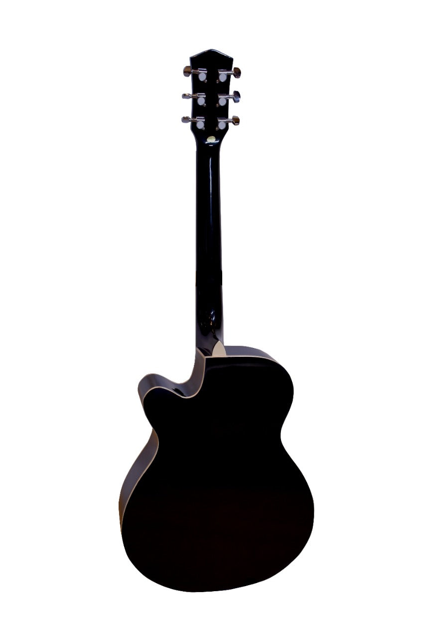 GUITARRA ELECTROACUSTICA 40" NEGRA TAPA NATURAL SEGOVIA | SGF238CE N
