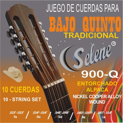 Encordadura Selene Entorchado Niquel Cobre para bajo Quinto 900-q N