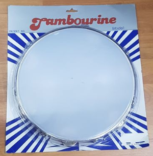 PANDERO TAMBOURINE CON PARCHE 10"
