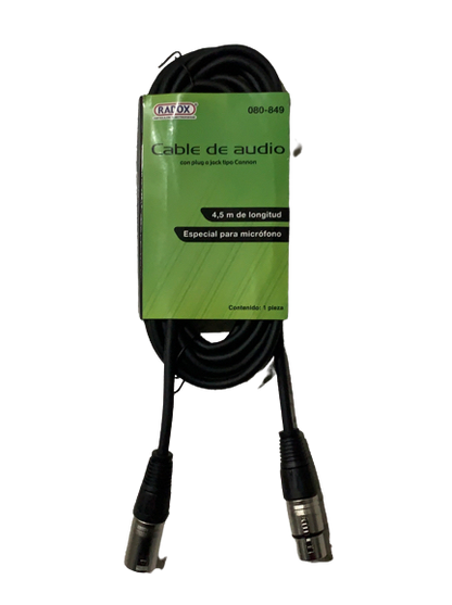 Cable para Microfono Xlr-xlr 4,5m