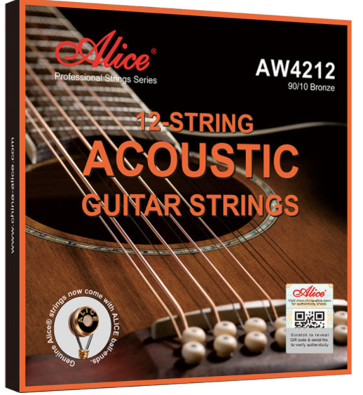 CUERDAS DE BRONCE .10/.47 PARA GUITARRAS DE 12 CUERDA ALICE SL