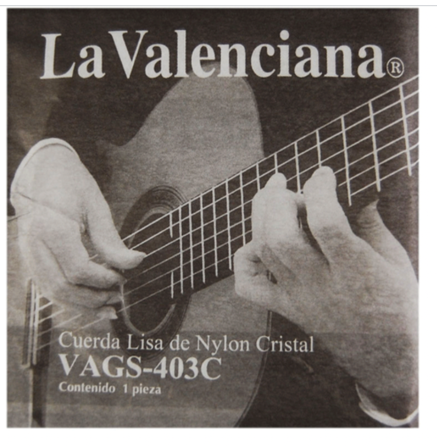 Paquete de 12 Cuerdas 3a Nylon Cristal la Valenciana