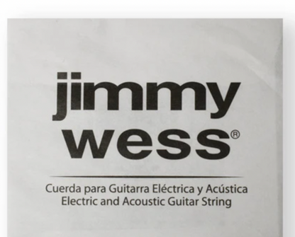 Paquete Cuerda Jimmy Wess para Guitarra Acustica, 0.028 Bronce Fosforado N