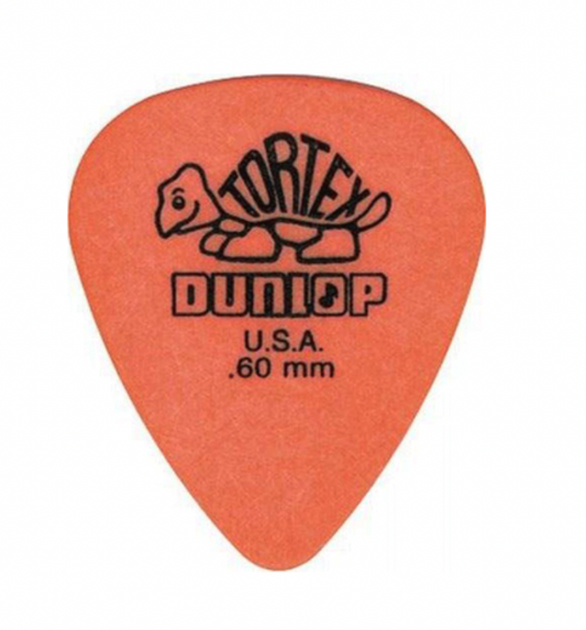 PAQUETE DE PUAS DUNLOP TORTEX STD 0.60 NARANJA CON 36 PIEZAS 418B.60 N