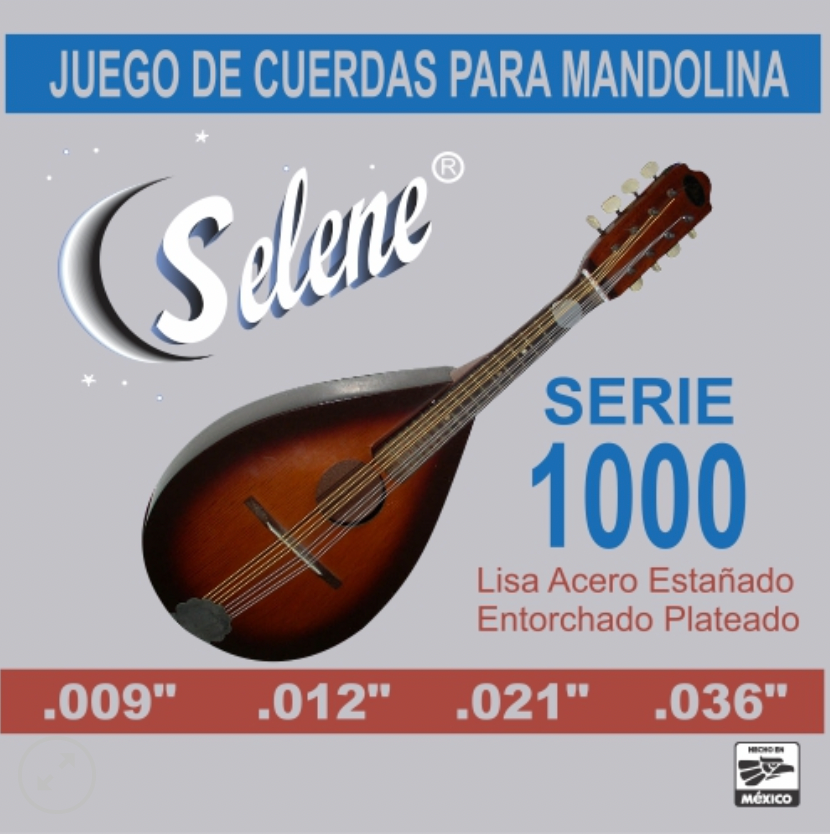 CAJA DE CUERDAS ACERO LISA ESTAÑADO 1A MI SELENE 1001 N