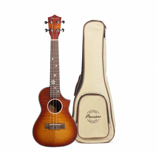UKULELE CONCIERTO BLOSSON SUNBURTS BAMBOO