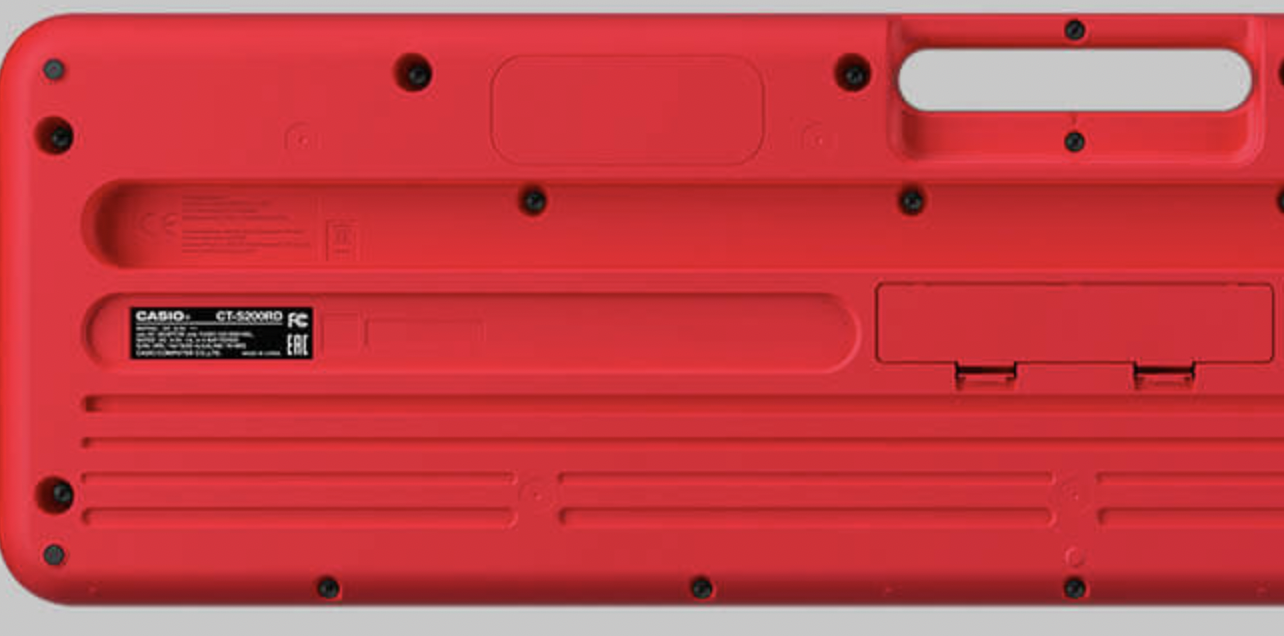 TECLADO CASIO PORTATIL CTS200RD CON ELIMINADOR COLOR ROJO | CTS200RD N