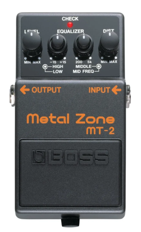 PEDAL BOSS PARA GUITARRA ELECTRICA METAL ZONE MT-2