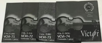 Cuerda Suelta Violín Victor 1a Acero