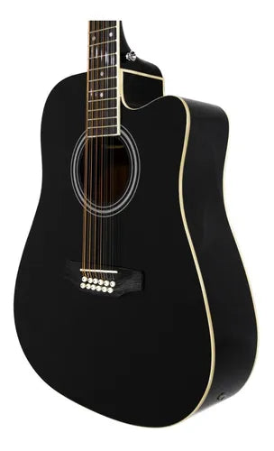GUITARRA TEXANA ELECTROACUSTICA  NEGRA 12 CDAS SEGOVIA | SGC12BK N