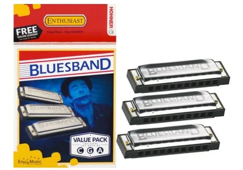 ARMONICAS. DO/SOL/LA-MAYOR HOHNER BLUES BAND BLISTER