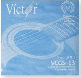 CUERDA GUITARRA ACUSTICA ACERO VICTOR 3A N
