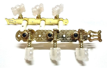 Maquinaria P/guitarra Clasica Dorada Lira Clavija Flor Alice ⌘ Afd-019c N