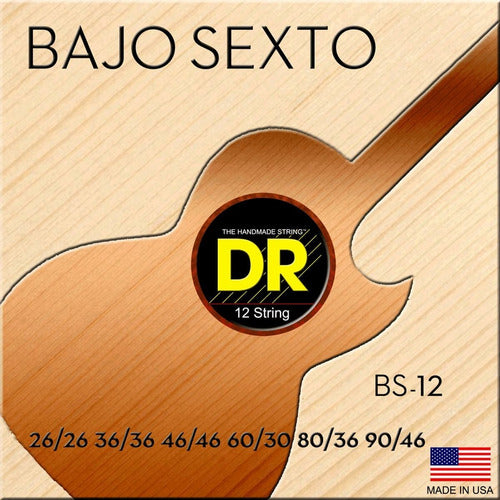 JUEGO DE CUERDAS PARA BAJO SEXTO ACERO INOXIDABLE HI-BEAM DR