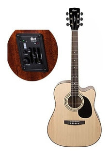 GUITARRA ELECTROACUSTICA CORT, NATURAL MATE AD880CE NS