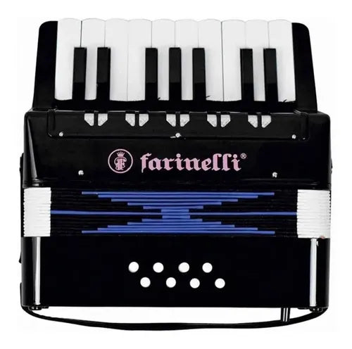 ACORDEON INFANTIL DE 17 TECLAS PARA NIÑO FARINELLI NEGRO N